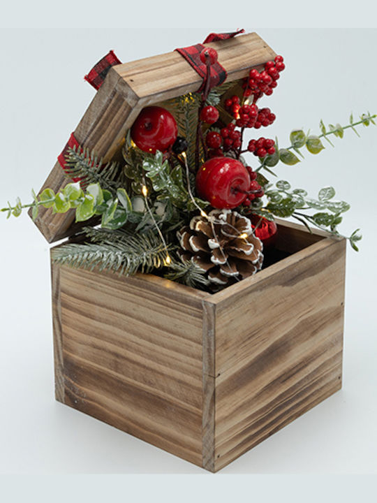 Eurolamp Wooden Box Christmas Decoration Illuminated 17.50x26cm Eurolamp