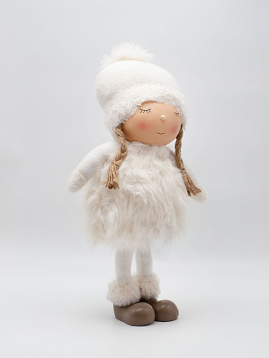 Eurolamp Toddler Pom Pom Girl White Clothes 43cm Eurolamp