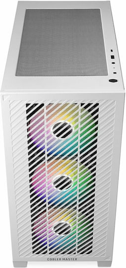 CoolerMaster Elite 301 Gaming Mini Tower Κουτί Υπολογιστή με Πλαϊνό Παράθυρο Λευκό