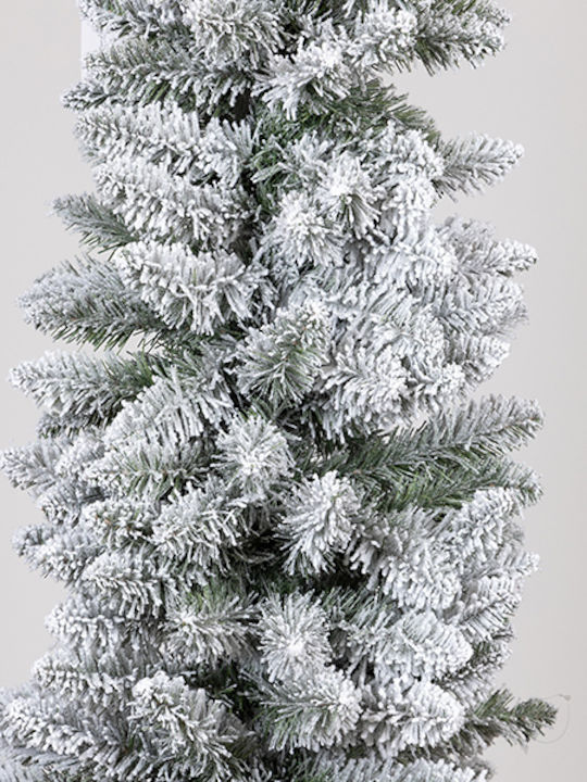 Verschneiter Schlanker Weihnachtsbaum 210cm