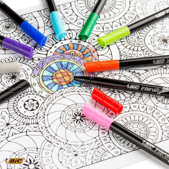 BIC Intensity Fine Μαρκαδόρος Σχεδίου Rainbow Blend 0.4mm