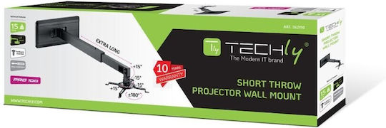 Techly Projektorhalterung Decke mit maximaler Belastung von 15kg Schwarz
