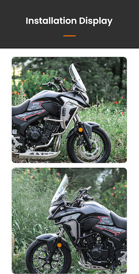 Honda Crash Bar Applicable To Honda CB400X/CB500X Please Note Color Black Silver