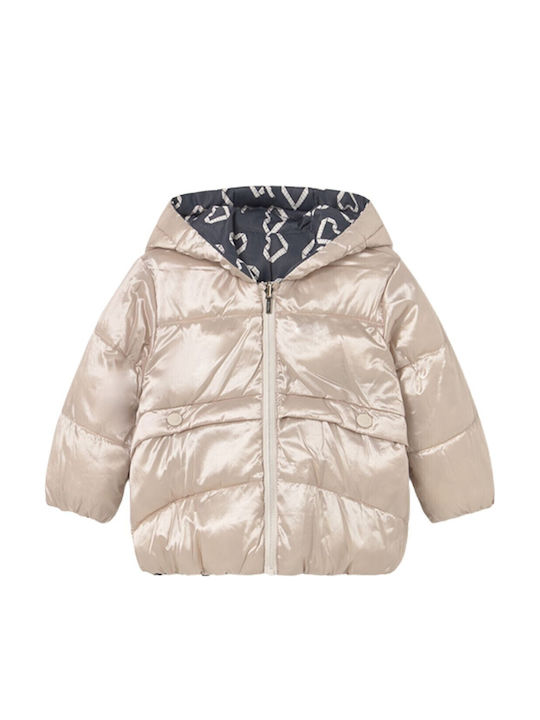 Kids' Casual Jacket with Hood Beige