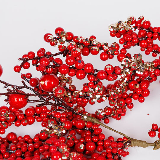 Γιρλαντα Κοκκινα Σαμπανι Berries 130cm