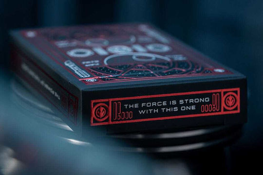 Theory11 Dark Side Σετ Συλλεκτική Τράπουλα Star Wars Πλαστική για Poker Κόκκινη