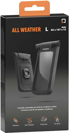 Калъф за Мобилен Телефон All Weather Universal XL 87x172x17mm Стойки за Монтаж Optiline