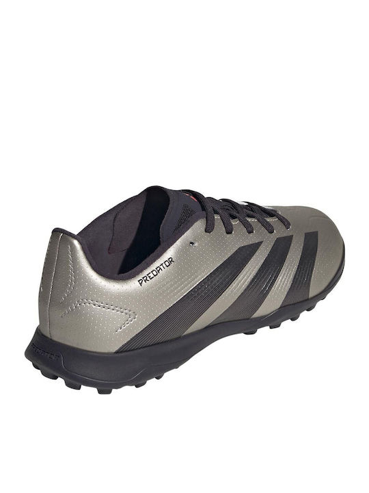 Predator League Kids Turf Soccer Shoes Silver