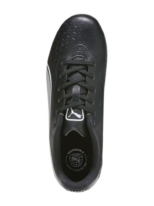 King Match Fg/Ag FG/AG Kids Soccer Cleats & Shoes with Molded Outsole Black
