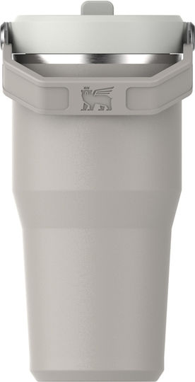 Stanley Iceflow Flip Straw Tumbler Glass Thermos Stainless Steel 600ml Flip Straw with Straw