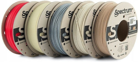Spectrum PLA 3D Drucker Filament 1.75mm Stein Hell Stein Dunkel Thermoaktiv Rot Holz Eiche Leuchtend Grün 1 Stück Spule