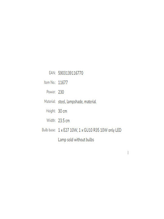 Nowodvorski Осветително тяло За стена с вграден LED Сив 23x25.5см.