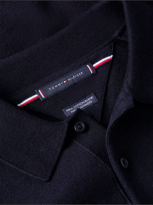 Polo Langarm-Pullover Blue