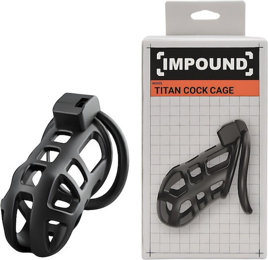 Loving Joy Titan Impound Κλουβί Πέους σε Μαύρο Χρώμα