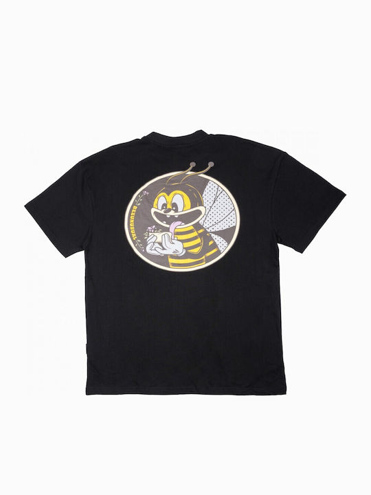 High Flowers T-shirt Black AT-253345
