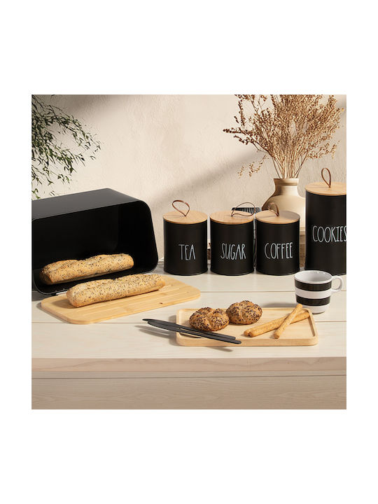 Nef-Nef Homeware Metallic Cookie Jar White 12x12x20cm