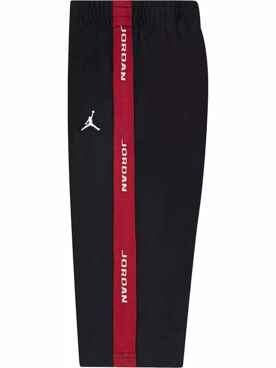 Kids Sweatpants Set With Jacket Black Red