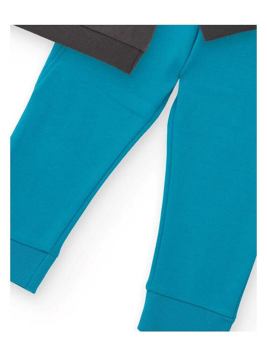 Kids Sweatpants Set Grey and Blue