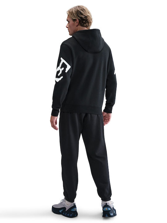 Club Sweatshirt with Hood Black