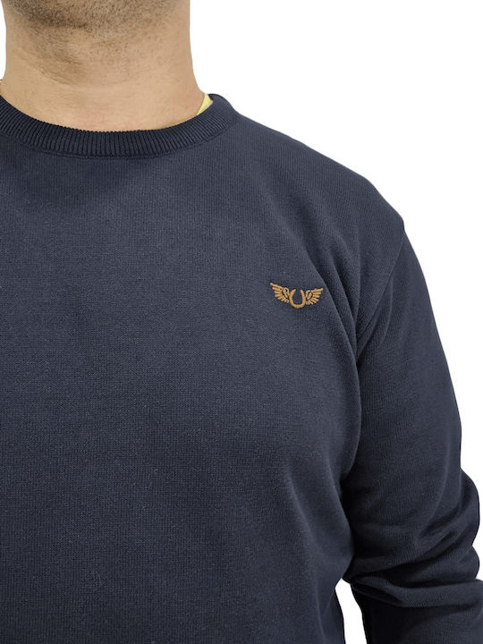 Cl01 Langarm-Pullover Navy.