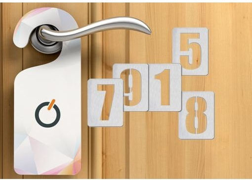 Metalor Placă cu Număr 0 în Argintiu Culoare 8cm 166-10687#PR00