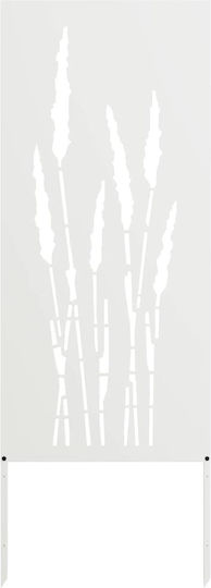 Vidaxl Garden Privacy Screen Floral White 50 x 140 cm