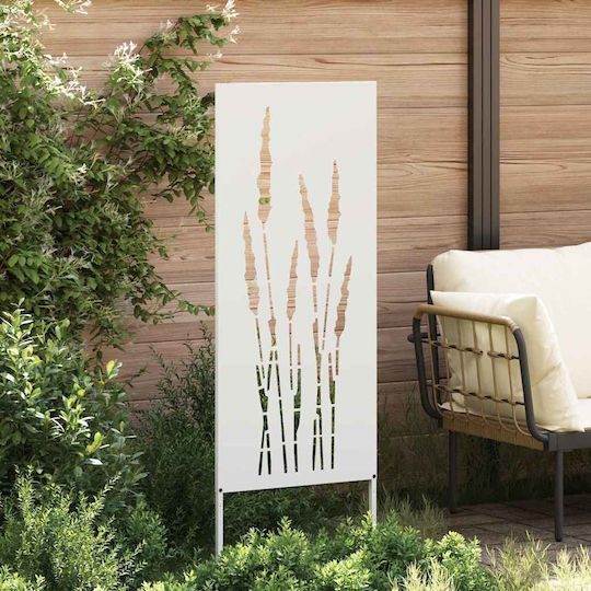 Vidaxl Garden Privacy Screen Floral White 50 x 140 cm