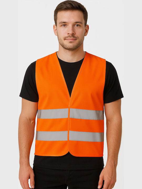Axon Hi-vis Arbeitsweste mit reflektierenden Bändern Orange