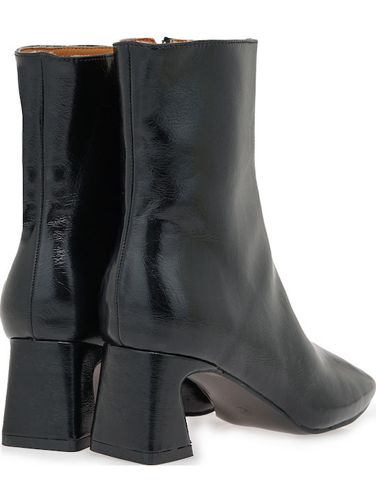 Women's Ankle Boots with Medium Heel Black