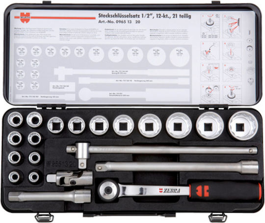 Wurth Set Ratchet 1\2" 21pcs