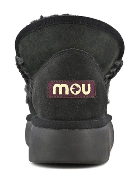 Eskimo Wildleder Stiefeletten Damen Schwarz