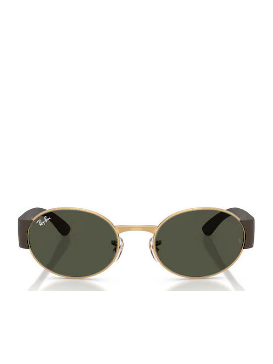 Ray Ban Unisex Sonnenbrille mit Gold Metall Gestell und Grün Linse RB3770 001/31
