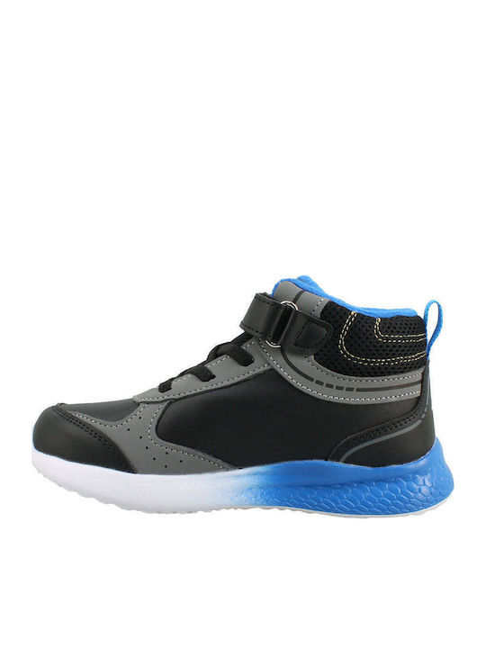 Kids Sneakers High Anatomic with Scratch & Lights Black