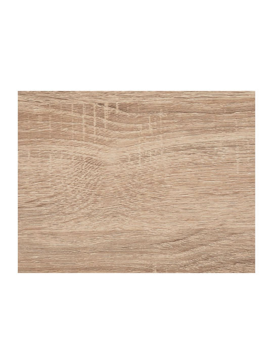 Rectangular Central Coffee Table Aliaj Wooden with Drawers Beige W100xL40xH50cm