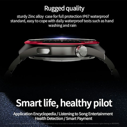 WK WH-05 Smartwatch με Παλμογράφο (Μαύρο)