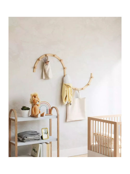 Rectangular Side Table Bellwood Wooden Natural White M71.1xL26xH90.1cm