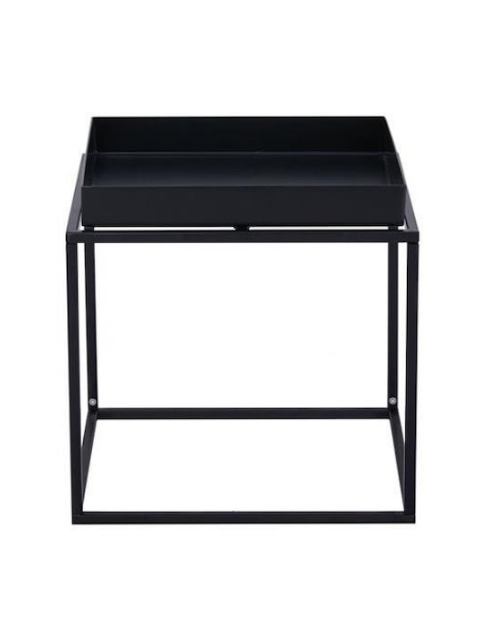 Next Quadratischer Beistelltisch Aus Metall Schwarz M40xL40xH41cm