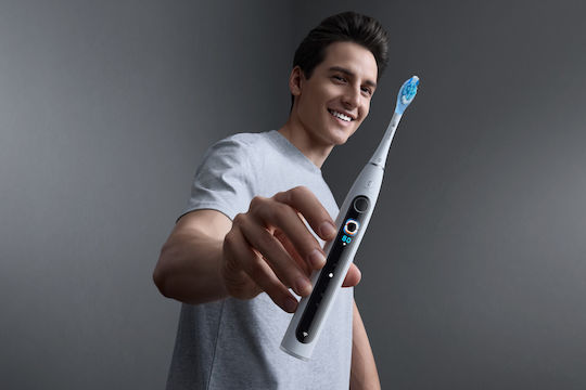 OClean X Pro Electric Toothbrush with Pressure Sensor and Travel Case White