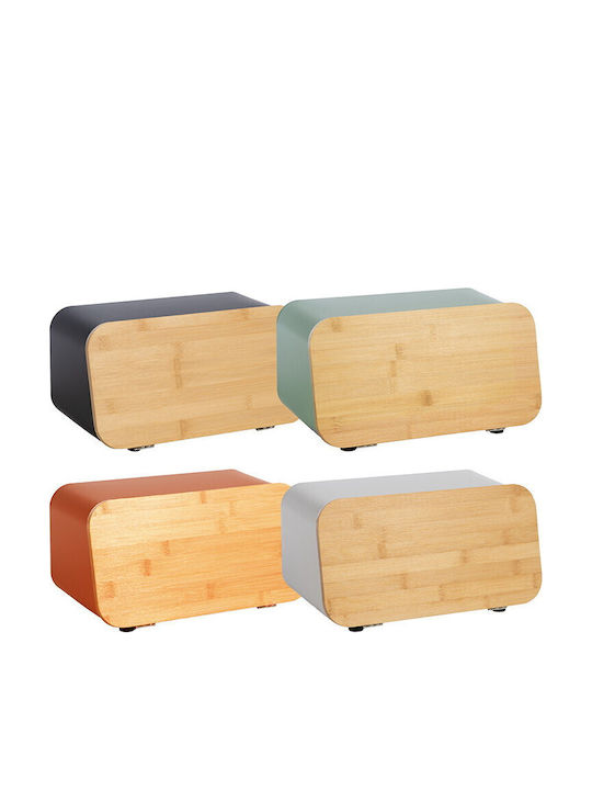 Nef-Nef Homeware Καλάθι Ψωμιού με Καπάκι Μεταλλικό Πορτοκαλί 34.5x19x17cm Nef-Nef Homeware Καλάθι Ψωμιού με Καπάκι Μεταλλικό Πορτοκαλί 34.5x19x17cm