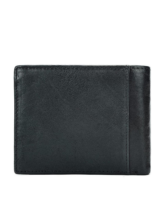 Leather Men's Wallet with RFID Black