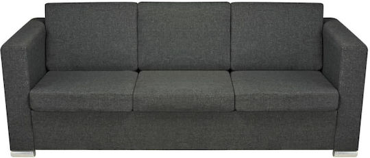 Three-Seater Grey Sofa 191x73x78 cm