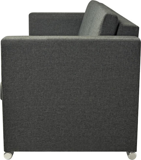 Three-Seater Grey Sofa 191x73x78 cm