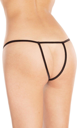 Softline 2349 String Γυναικείο Sexy String Αυτοκινήτου Black