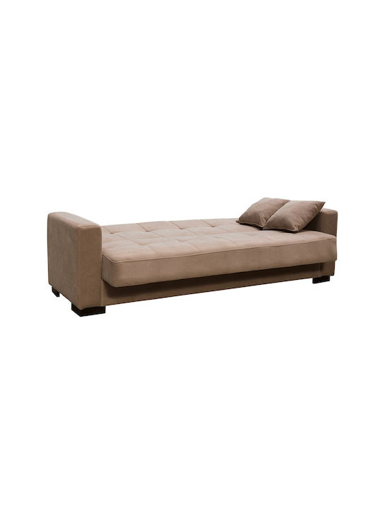 Woodwell Dreisitzer Sofa Bett Mit Stauraum Braun 225x94x88cm E9939,1