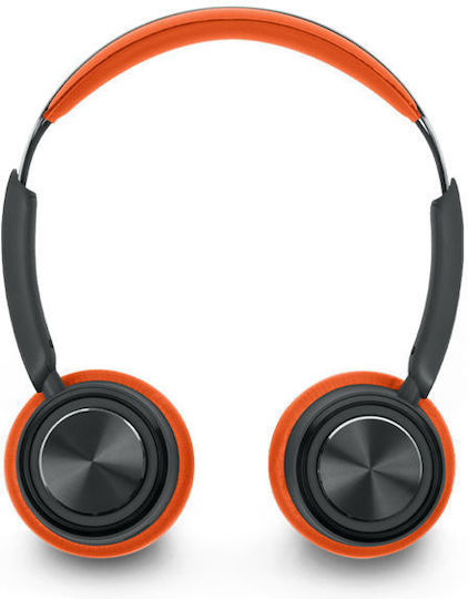 Muse M-271 BO Ασύρματα / Ενσύρματα On Ear Ακουστικά με 65 ώρες Λειτουργίας Πορτοκαλί/Μαύρο