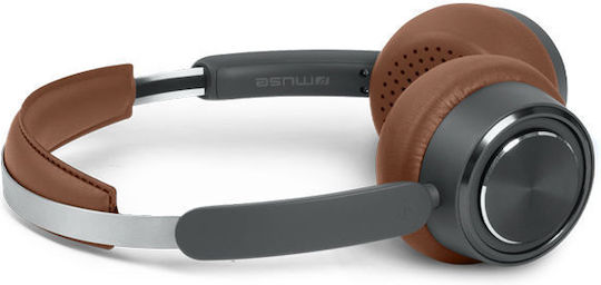 Muse Wireless / Wired On Ear Headphones with 65 hours of Operation Brown