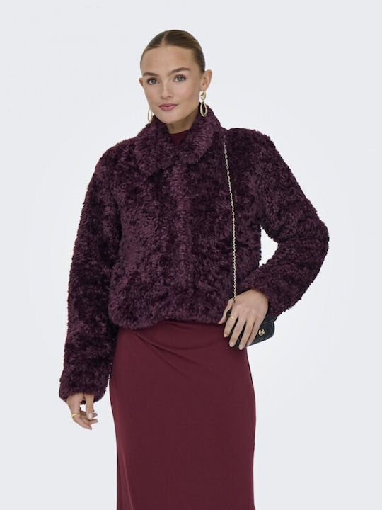 Short Women's Fur Purple