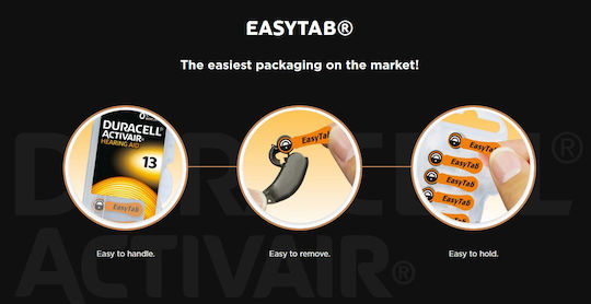Duracell Activair Μπαταρίες Ακουστικών Βαρηκοΐας 10 1.45V 6τμχ