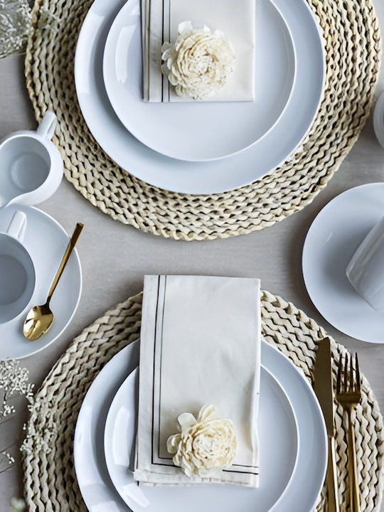 Lubiana White Porcelain Dinnerware Set 99pcs