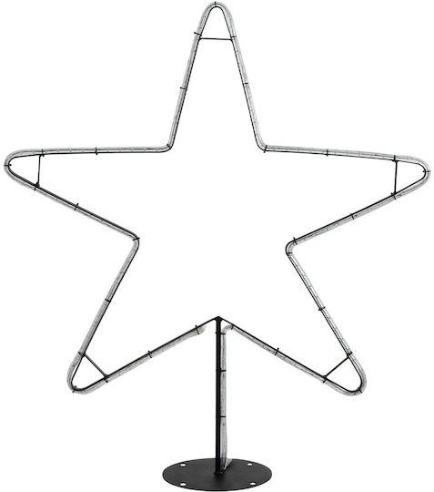 GloboStar Metal Illuminated Christmas Decorative Desktop Star 97x25x107cm